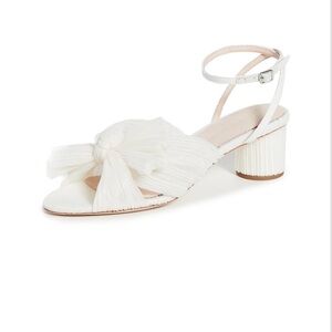 Loeffler Randall Dahlia Pearl Pleated Bridal Heels